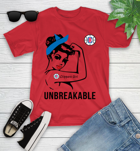 NBA Los Angeles Clippers Girl Unbreakable Basketball Sports Youth T-Shirt 8