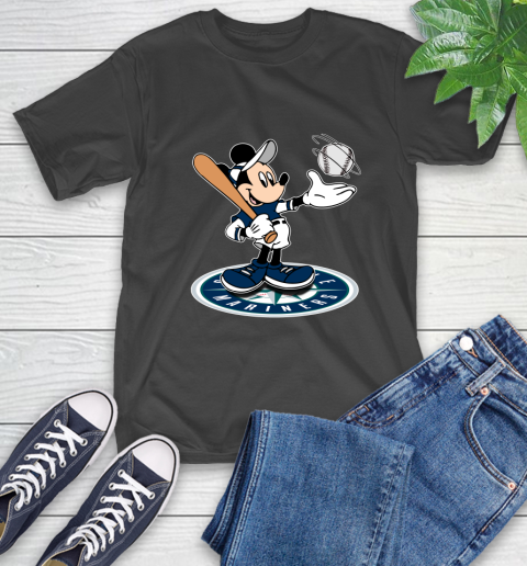 MLB Baseball Seattle Mariners Cheerful Mickey Disney Shirt T-Shirt