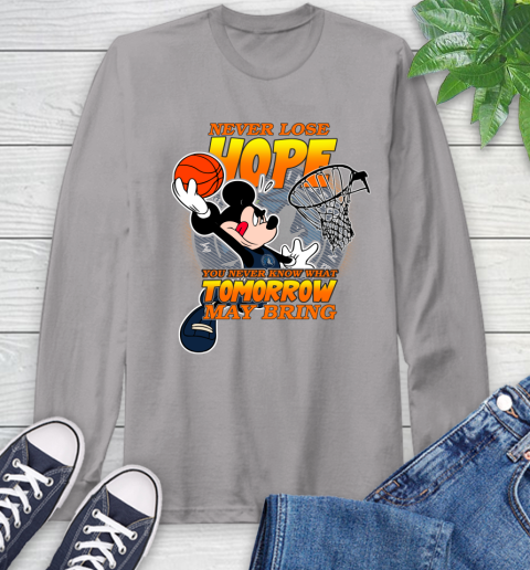 Minnesota Timberwolves NBA Basketball Mickey Disney Never Lose Hope Long Sleeve T-Shirt 6