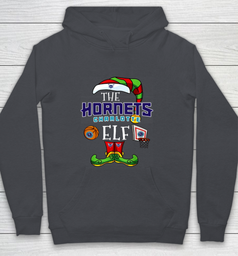 Charlotte Hornets Christmas ELF Funny NBA Youth Hoodie 5