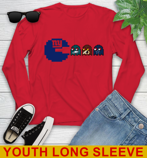 New York Giants NFL Football Pac Man Champion Youth Long Sleeve 11