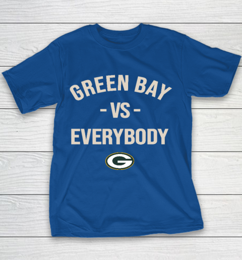 Green Bay Packers Vs Everybody Youth T-Shirt 6