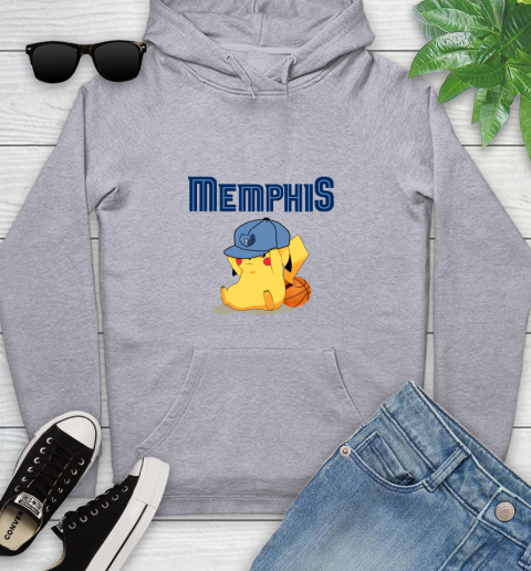 NBA Pikachu Basketball Sports Memphis Grizzlies Youth Hoodie 6
