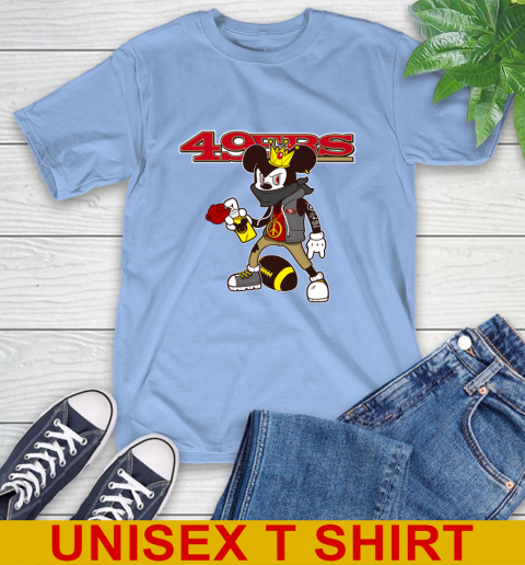 San Francisco 49ers NFL Football Mickey Peace Sign Sports T-Shirt 11