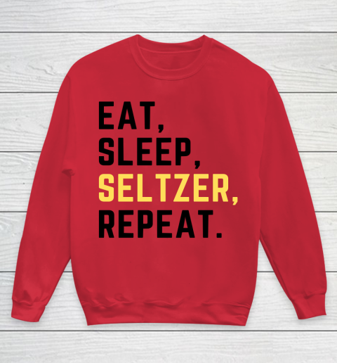 Bud Light Seltzer  Eat Sleep Seltzer Repeat Youth Sweatshirt 4