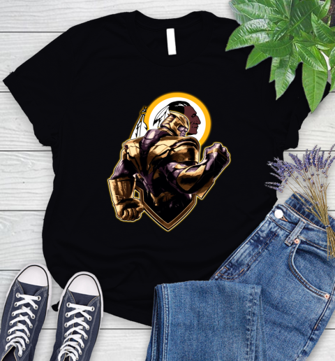 NFL Thanos Avengers Endgame Football Sports Washington Redskins Women's T-Shirt 2