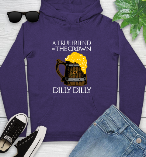 NFL Dallas Stars A True Friend Of The Crown Game Of Thrones Beer Dilly Dilly Hockey Shirt Youth Hoodie 5