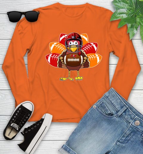 Tampa Bay Buccaneers Turkey Thanksgiving Day Youth Long Sleeve 4