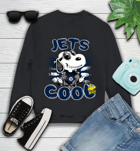 NHL Hockey Winnipeg Jets Cool Snoopy Shirt Youth Sweatshirt