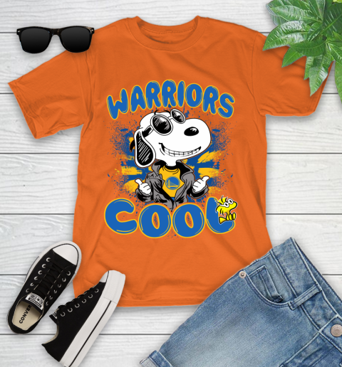 NBA Basketball Golden State Warriors Cool Snoopy Shirt Youth T-Shirt - Image 9