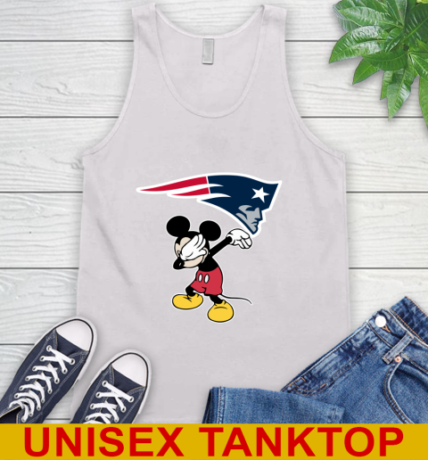 New England Patriots NFL Football Dabbing Mickey Disney Sports Tank Top