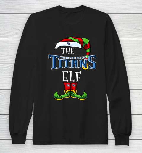 Tennessee Titans Christmas ELF Funny NFL Long Sleeve T-Shirt