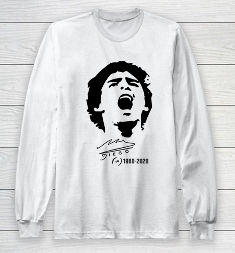 Maradona Signature 1960  2020 Rest In Peace Long Sleeve T-Shirt