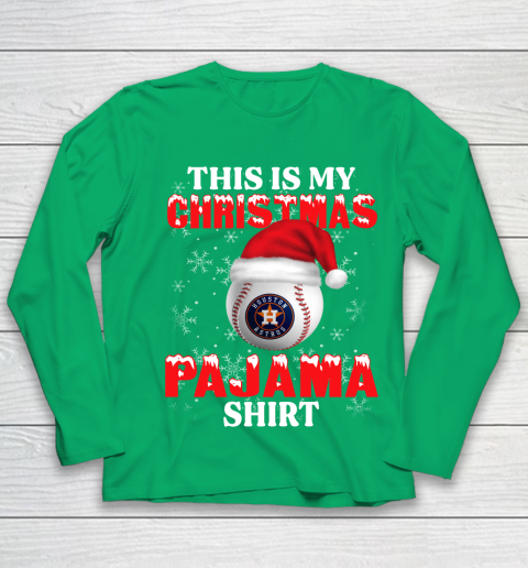 Houston Astros This Is My Christmas Pajama Shirt MLB Youth Long Sleeve 4