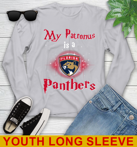 NHL Hockey Harry Potter My Patronus Is A Florida Panthers Youth Long Sleeve 5