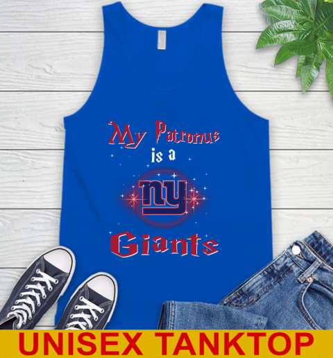 NFL Football Harry Potter My Patronus Is A New York Giants Tank Top 4