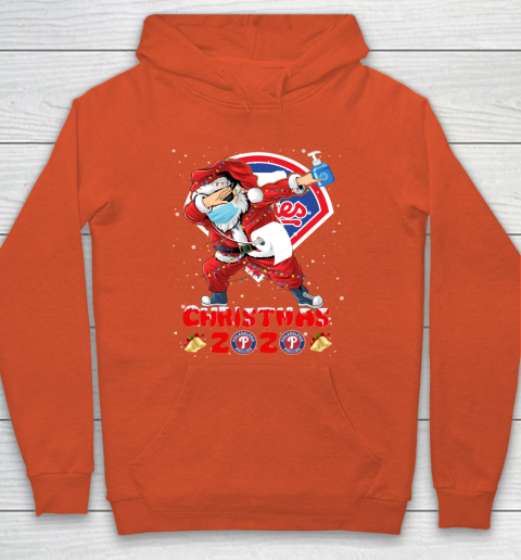 Philadelphia Phillies Funny Santa Claus Dabbing Christmas 2020 MLB Hoodie 3