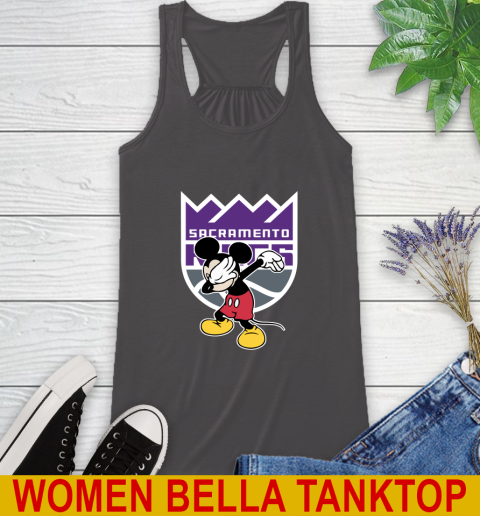 Sacramento Kings NBA Basketball Dabbing Mickey Disney Sports Racerback Tank 12