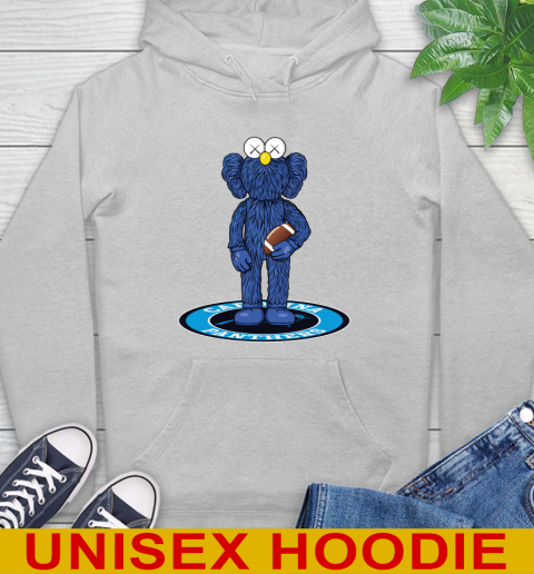 NFL Football Carolina Panthers Kaws Bff Blue Figure Shirt Hoodie 6