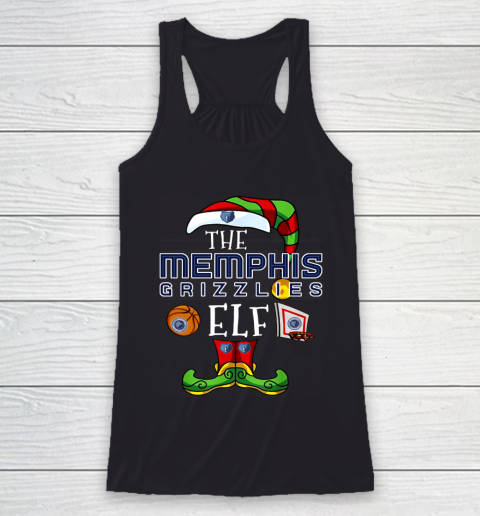 Memphis Grizzlies Christmas ELF Funny NBA Racerback Tank