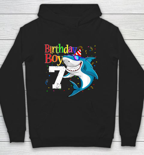 Kids 7th Birthday Boy Shark Shirts 7 Jaw Some Four Tees Boys 7 Years Old Hoodie
