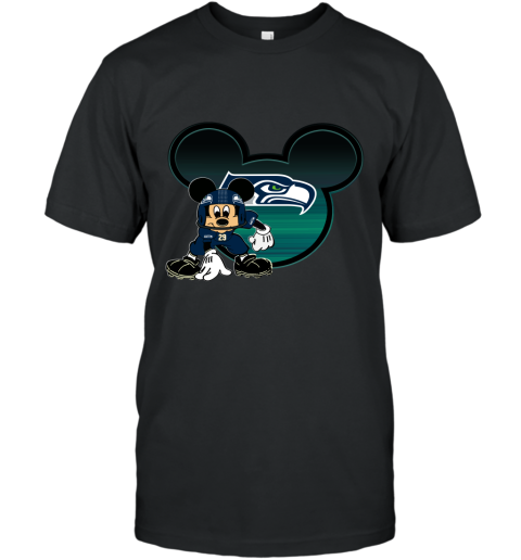 Seattle Seahawks NFL Football Dabbing Mickey Disney Sports T Shirt