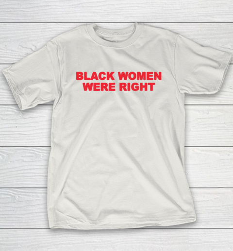 Black Women Wear Right Youth T-Shirt 9