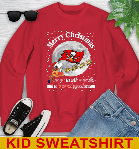 Tampa Bay Buccaneers Merry Christmas To All And To Buccaneers A Good Season NFL Football Sports Youth Sweatshirt 7