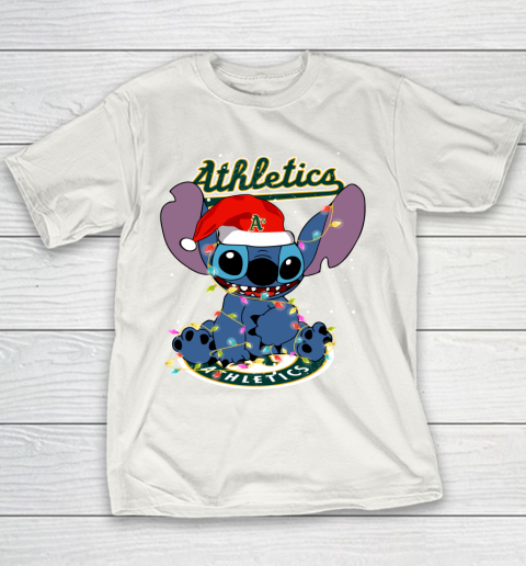 Oakland Athletics MLB noel stitch Baseball Christmas Youth T-Shirt
