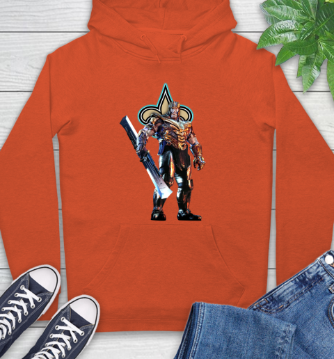 NFL Thanos Gauntlet Avengers Endgame Football New Orleans Saints Hoodie 5