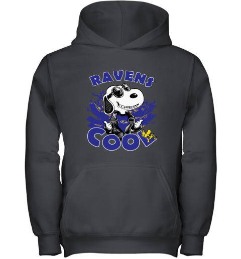 Baltimore Ravens Snoopy Joe Cool We're Awesome Youth Hoodie