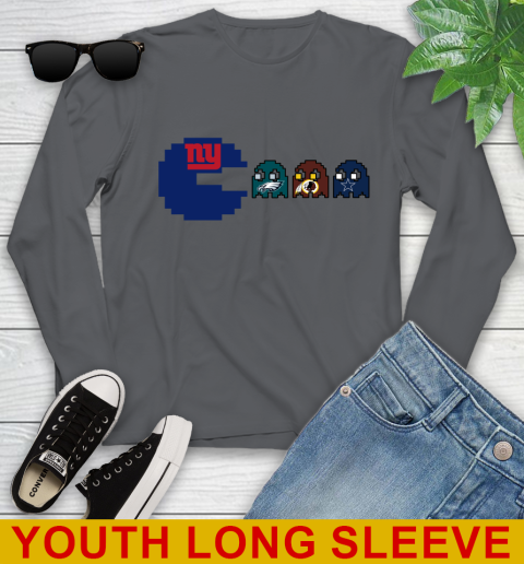 New York Giants NFL Football Pac Man Champion Youth Long Sleeve 9