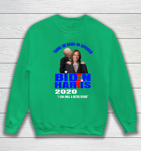 Anti Joe Biden Kamala Harris Hands On Can Smell The Future Sweatshirt 5
