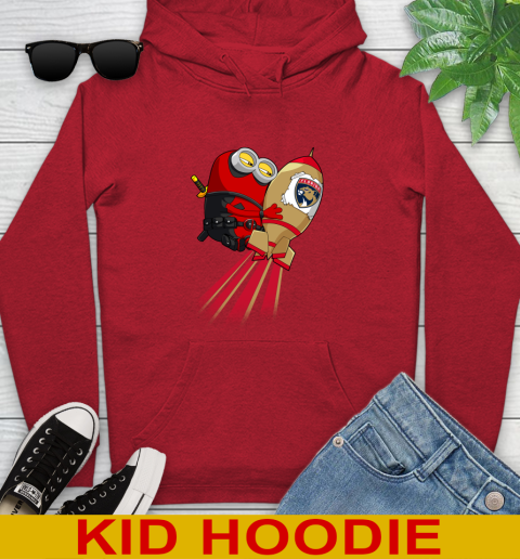 NHL Hockey Florida Panthers Deadpool Minion Marvel Shirt Youth Hoodie 12 NHL Hockey Florida Panthers Deadpool Minion Marvel Shirt Youth Hoodie - Image 12