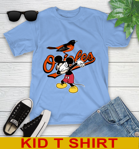 Baltimore Orioles MLB Baseball Dabbing Mickey Disney Sports Youth T-Shirt 12 Baltimore Orioles MLB Baseball Dabbing Mickey Disney Sports Youth T-Shirt - Image 12