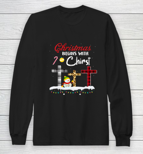 Ph Christmas Begins With Christ Costume Christian Long Sleeve T-Shirt