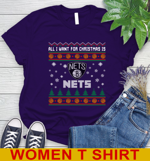NBA Basketball All I Want For Christmas Is Brooklyn Nets 88