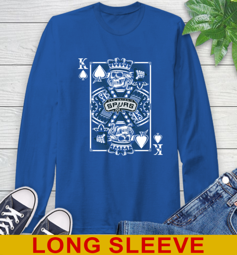 San Antonio Spurs NBA Basketball The King Of Spades Death Cards Shirt Long Sleeve T-Shirt 11