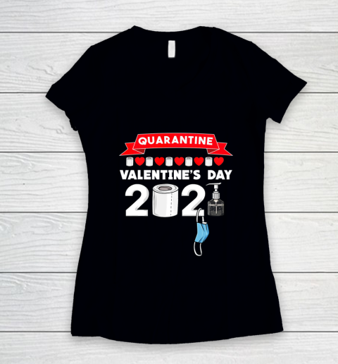 Valentines Day 2021 Funny Women's V-Neck T-Shirt