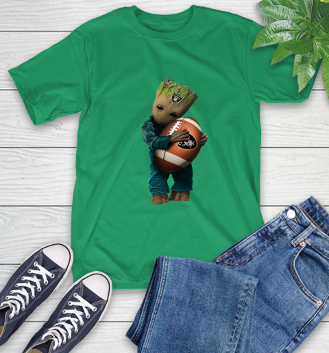 NFL Groot Guardians Of The Galaxy Football Sports Oakland Raiders T-Shirt 7