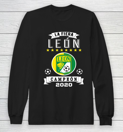 Club Leon Campeon 2020 Futbol Mexicano La Fiera Long Sleeve T-Shirt