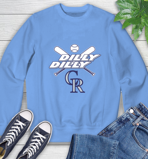 MLB Colorado Rockies Dilly Dilly Baseball Sports Sweatshirt 11