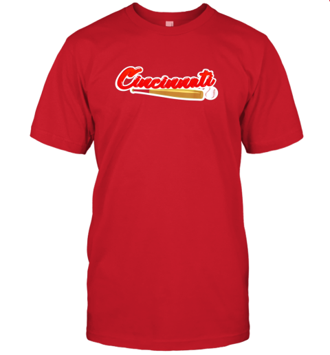 gl9s vintage cincinnati baseball shirt reds ohio baseball jersey t shirt 60 front red