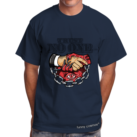Air Jordan 1 OFF White Chicago Matching Sneaker Tshirt Trust No One Eye Red and White Jordan Tshirt