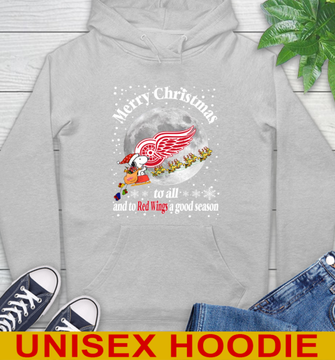 Detroit Red Wings Merry Christmas To All And To Red Wings A Good Season NHL Hockey Sports Hoodie 6