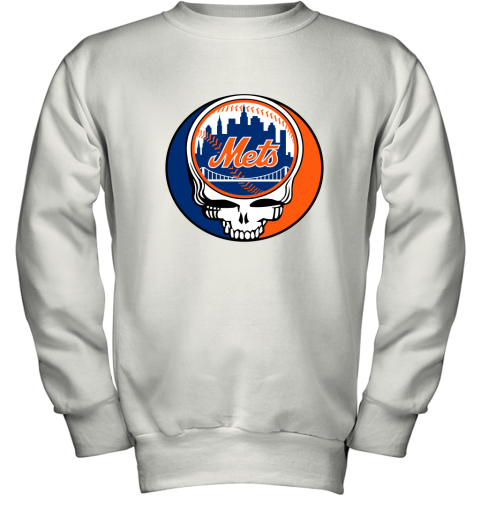 New York Mets The Grateful Dead Baseball MLB Mashup Youth Sweatshirt