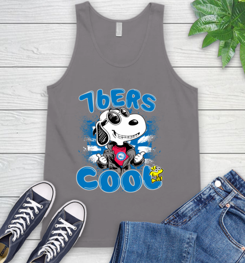 NBA Basketball Philadelphia 76ers Cool Snoopy Shirt Tank Top 6