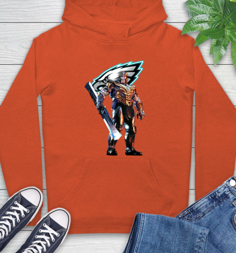 NFL Thanos Gauntlet Avengers Endgame Football Philadelphia Eagles Hoodie 5
