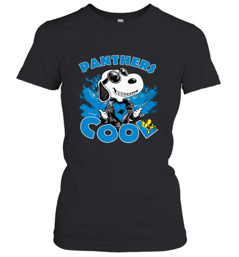 Carolina Panthers Snoopy Joe Cool We're Awesome Women's T-Shirt