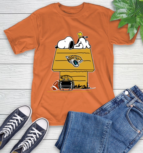 Jacksonville Jaguars NFL Football Snoopy Woodstock The Peanuts Movie T-Shirt 5